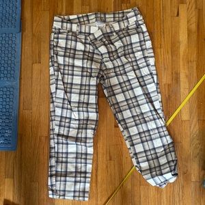 Plaid pixie pant old navy